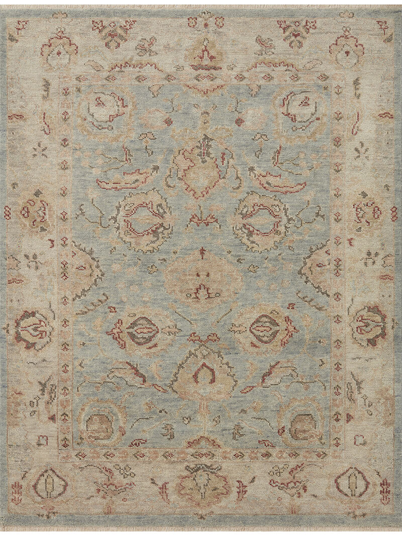 Helena HEL01 Light Blue/Beige 7'9" x 9'9" Rug
