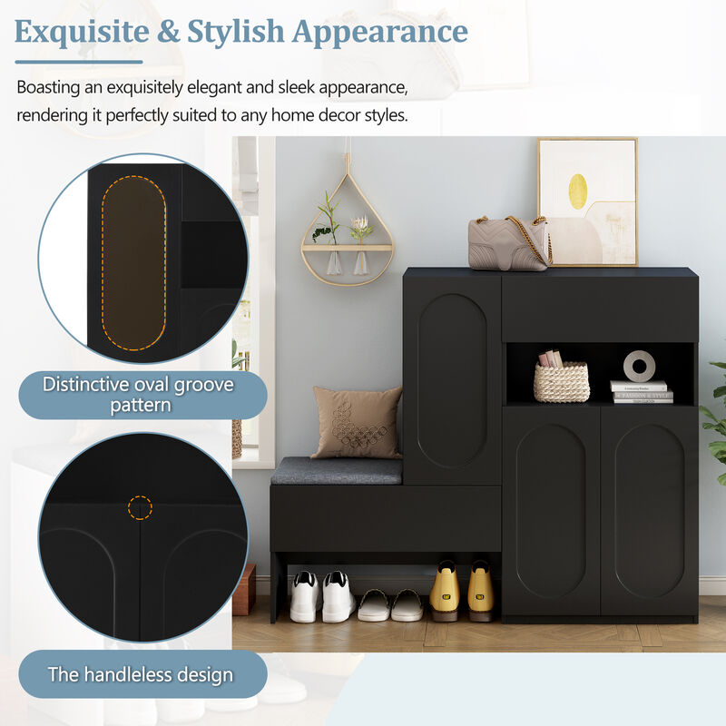Merax 2-in-1 Shoe Cabinets Storage Bench