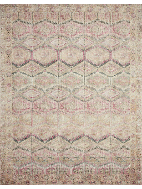 Layla LAY17 Pink/Lagoon 3'6" x 5'6" Rug by Loloi II