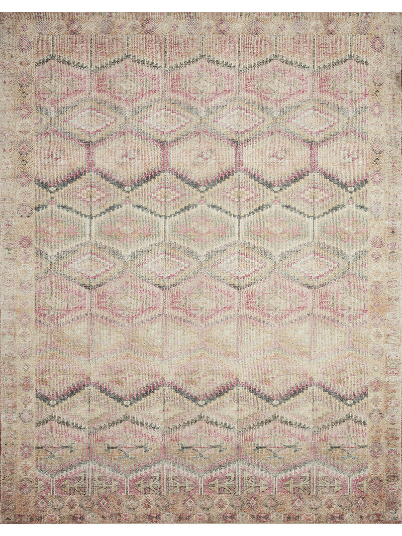 Layla LAY17 Pink/Lagoon 3'6" x 5'6" Rug by Loloi II