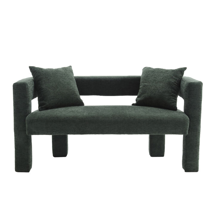 Merax Modern Chenille Loveseat Sofa