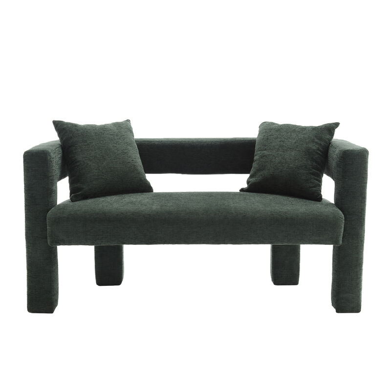 Merax Modern Chenille Loveseat Sofa