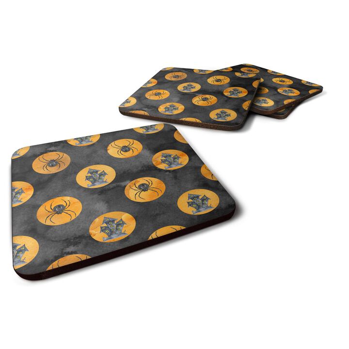 Caroline's Treasures Watecolor Halloween Circles Decorative coasters, 3.5, Multicolor