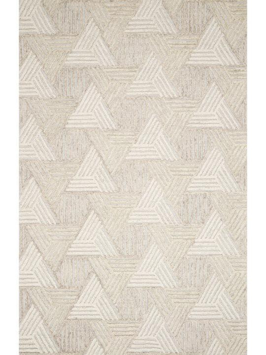 Ehren EHR04 Oatmeal/Ivory 3'6" x 5'6" Rug