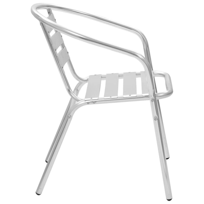 vidaXL Stackable Patio Chairs 4 pcs Aluminum