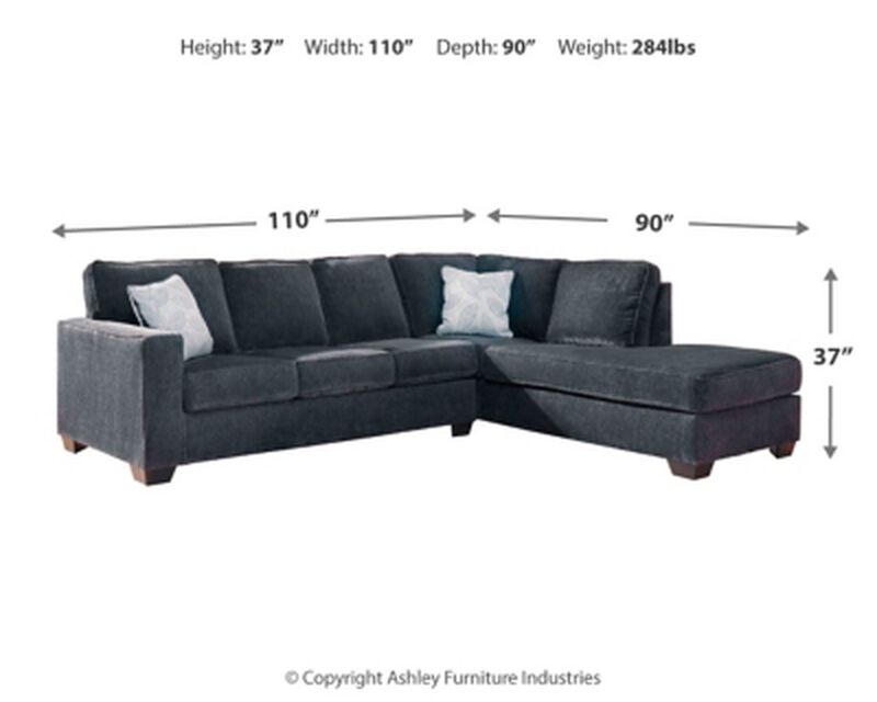 Altari 2PC Sleeper Sectional W/Chaise