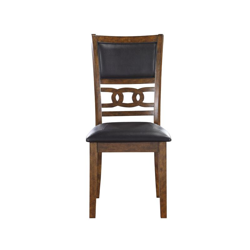 New Classic Furniture Furniture Gia Solid Wood Dining Drop Leaf Table 2 Chairs in Brown