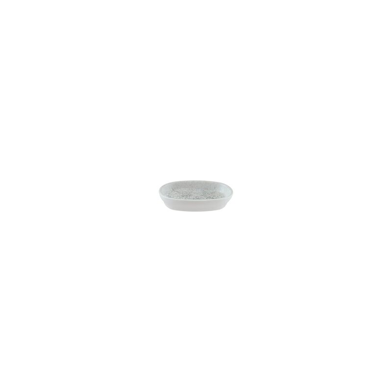 Luna Ocean 4" x 2.5" x h:0.75" Oval Decorated Porcelain Platter (Set of 4)