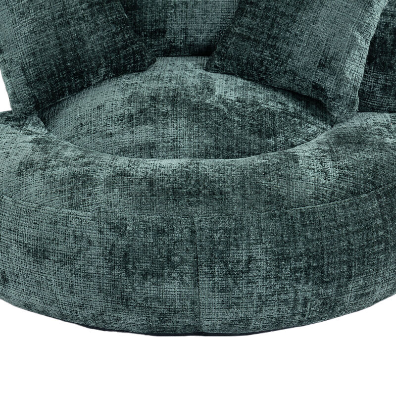 Merax Single Gaming Sofa Bean Bag Chenille Chair Couch with 3 Pillows