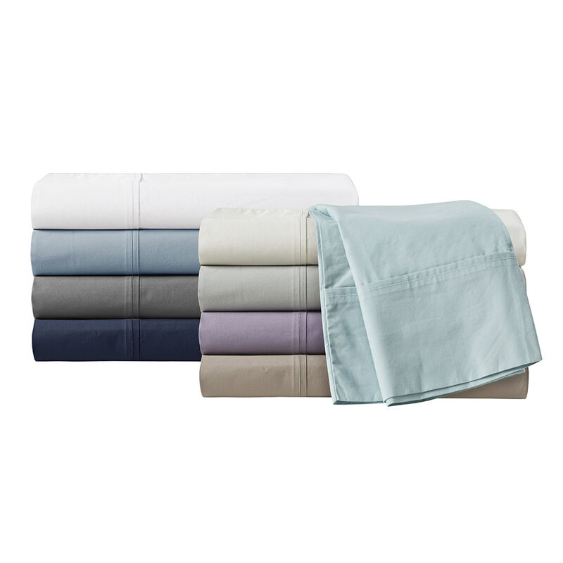 Gracie Mills Clementine 200 Thread Count Year-Round Cotton Percale Sheet Set