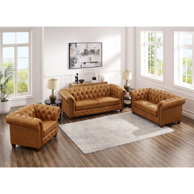 Kingston Top Grain Leather Loveseat