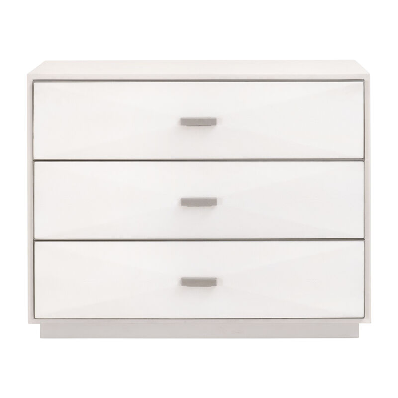 Wynn Shagreen Nightstand 3-Drawer Nightstand