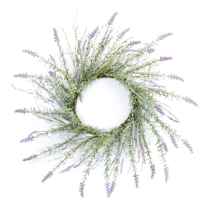 Lavender Wreath for Relaxing Home or Seasonal Front Door Décor