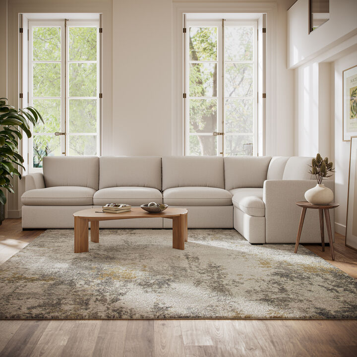 Cromwell 5 Piece Modular Sofa - Light Brown