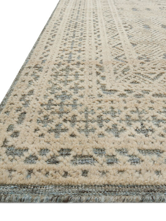 Origin OI01 Blue/Natural 18" x 18" Sample Rug