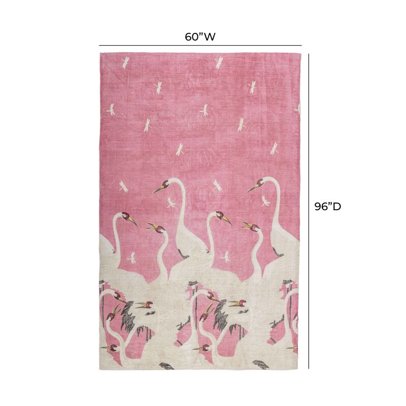 Flamingo Pink Area Rug