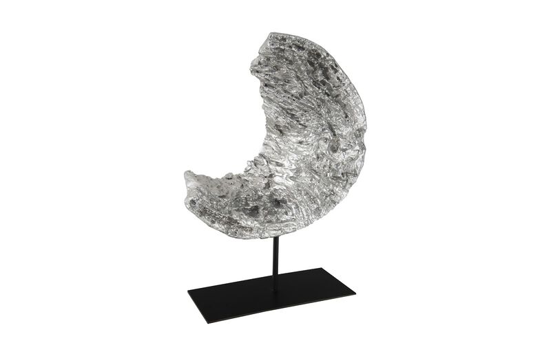Cast Eroded Wood Circle on Stand