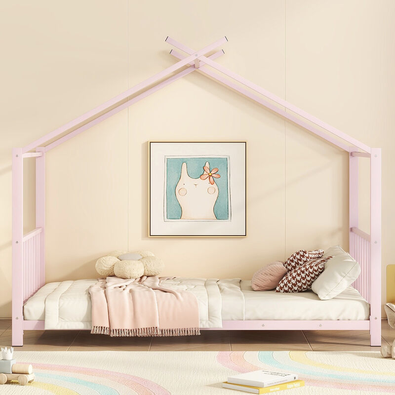Merax Modern Metal House Platform Bed