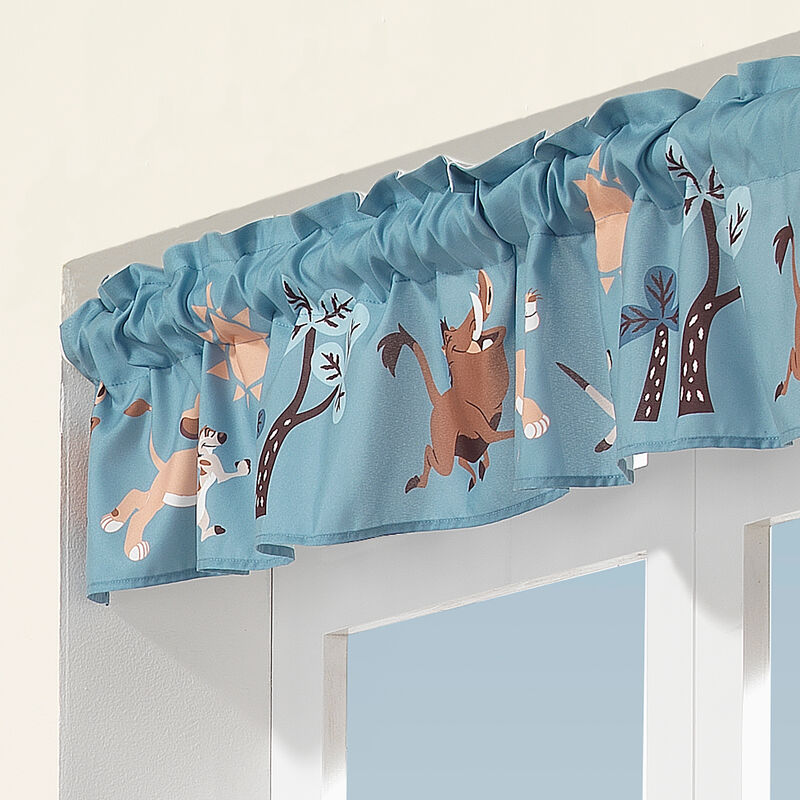 Disney Baby Lion King Adventure Window Valance  by  Lambs & Ivy - Blue, Brown