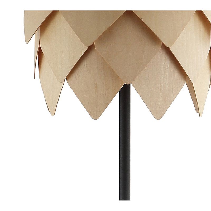 Simon Pinecone Wood/Metal LED Floor Lamp