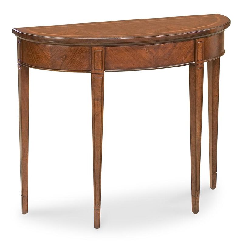 Butler Specialty Company Hampton Demilune Console Table, Dark Brown