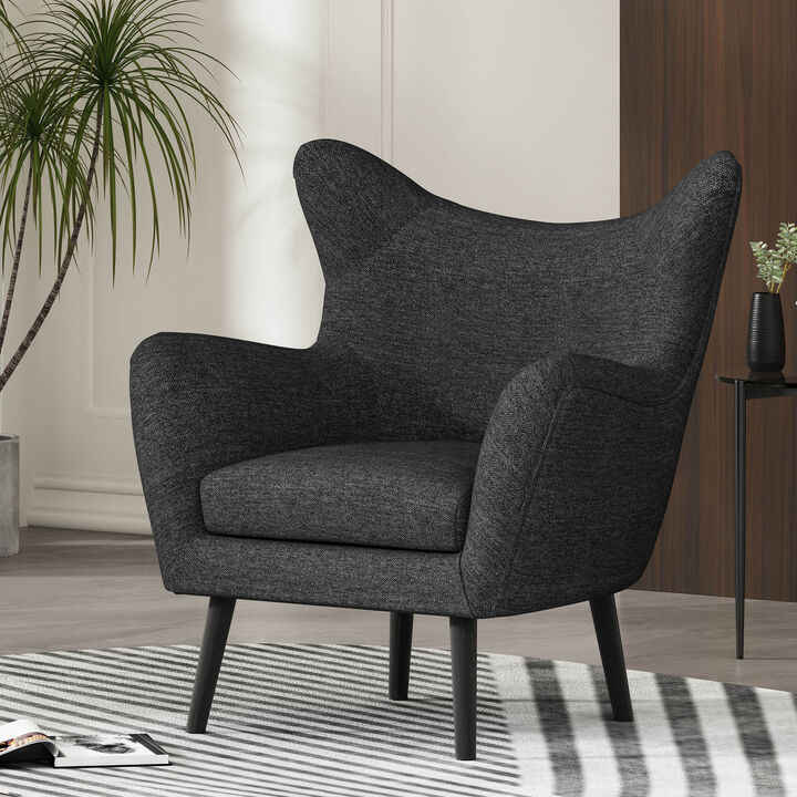 Merax Black Fabric Armchair Accent Chair