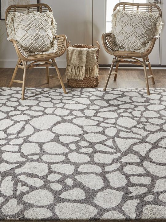Belden T6001 Gray 7'9" x 9'9" Rug By Thom Filcia