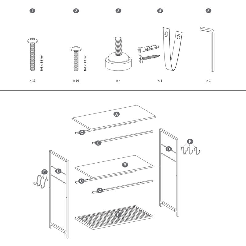 Versatile Metal Baker’s Rack for Kitchen Storage and Organization