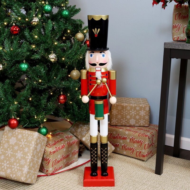 Sunnydaze Noah the Harmonious Indoor Christmas Nutcracker Statue - 35.75 in