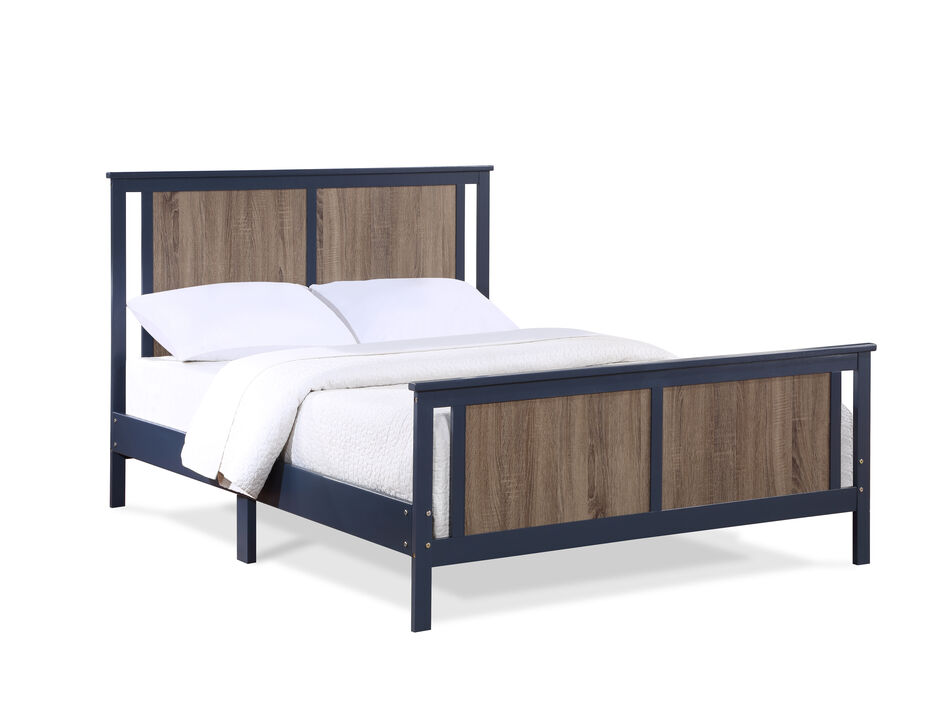 Connelly Full Bed Midnight Vintage Walnut