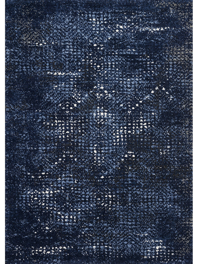 Viera VR08 Dark Blue/LBLue 3'10" x 5'7" Rug