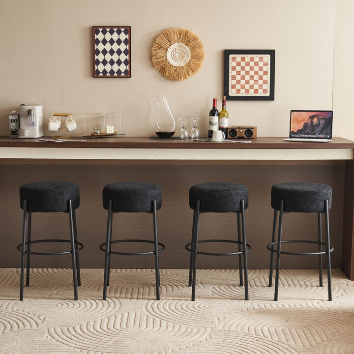 Set of 2 Contemporary 30" High Bar Stools