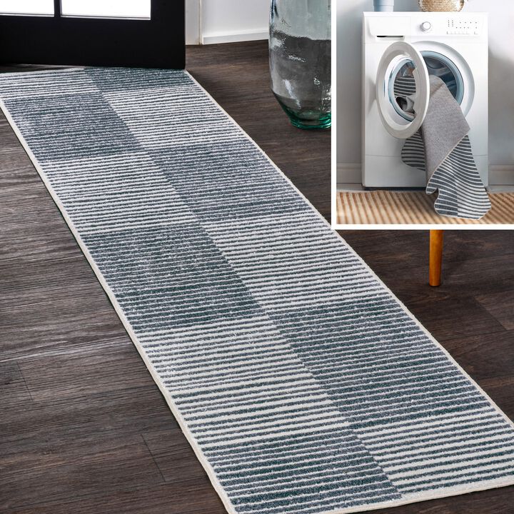 Shaii Global Medallion Low-Pile Machine-Washable Area Rug