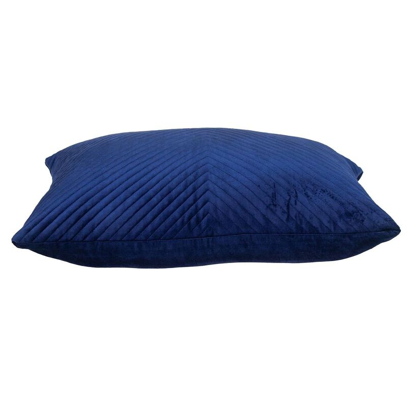 Hivvago Navy Blue Lumbar Tufted Throw Pillow