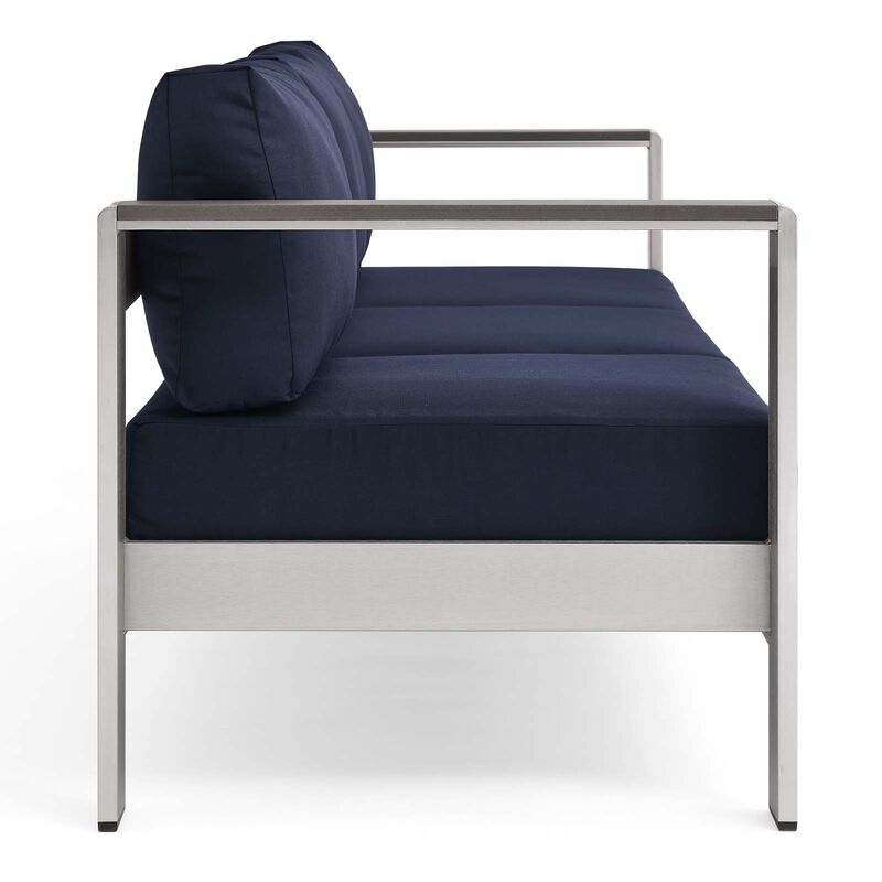 Modway - Shore Outdoor Patio Aluminum Sofa