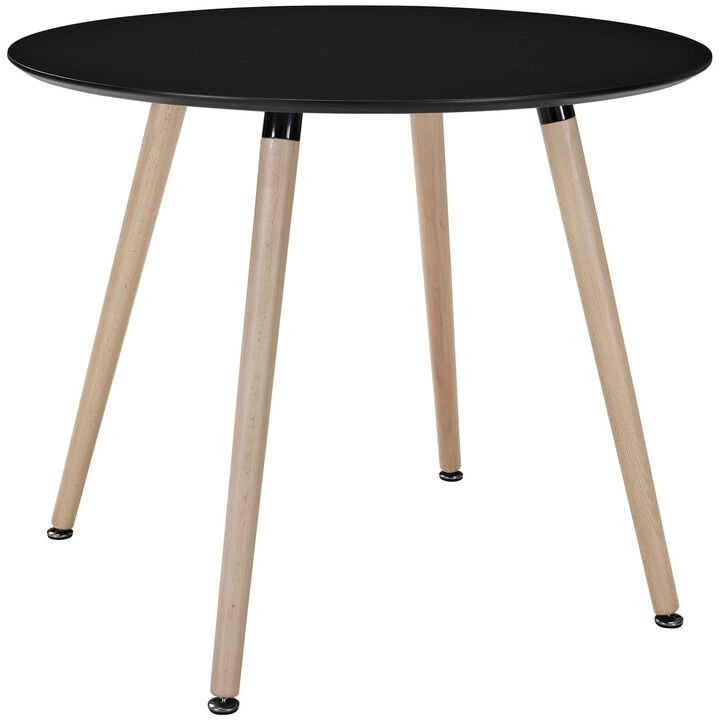 Modway - Track Round Dining Table Black