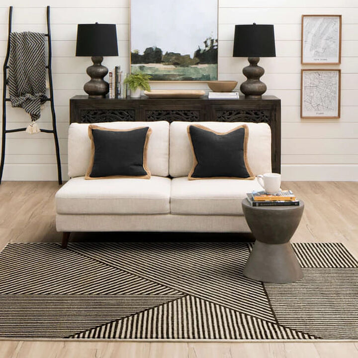 Linea Onyx 5' x 8' Rug