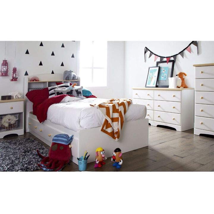 Hivvago Wood Platform Bed Daybed with Storage Drawers
