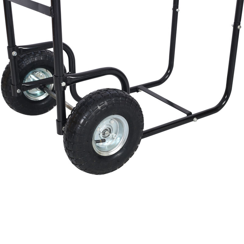Streamdale Multipurpose Firewood & Heavy-Duty Cart with 200lb Capacity