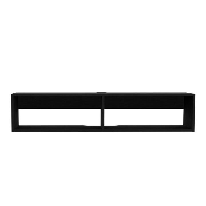 Floating Tv Stand Shelley, Living Room, Black