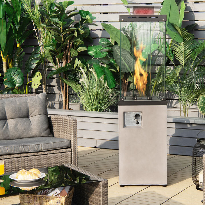 41 000 BTU Propane Patio Heater with Metal Hood