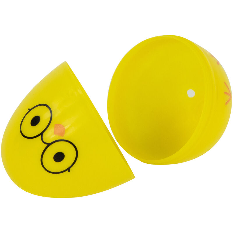 8ct Yellow Chick Wearing Glasses Fillable Easter Eggs 2.5�