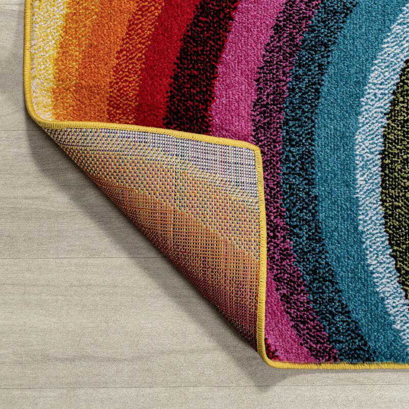 Flow Abstract Swirl Area Rug