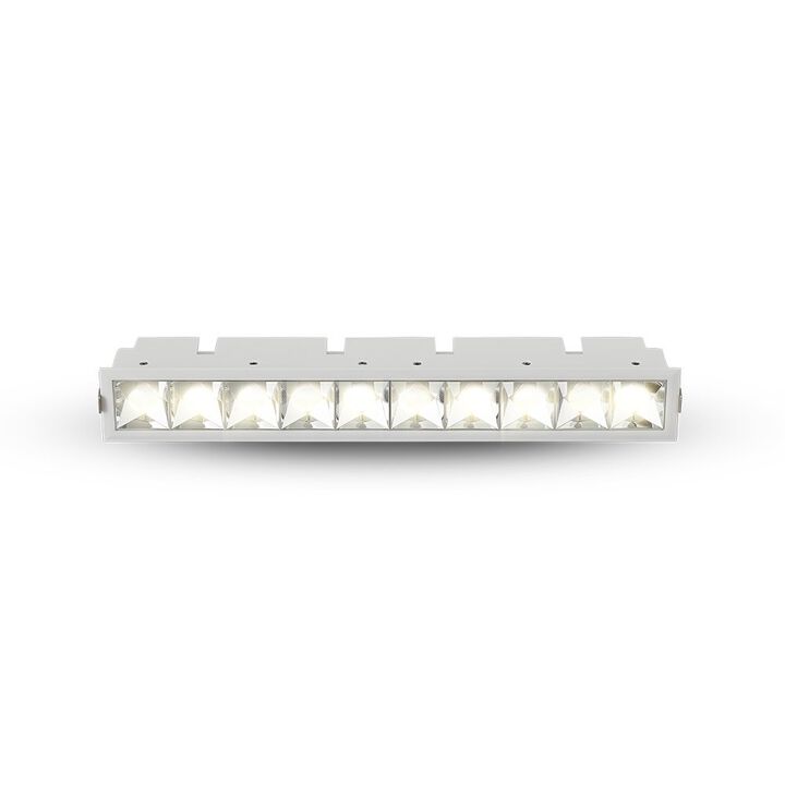VONN Lighting 10 Lights LED Fixed Recessed Downlight, Stock Item Beam Angle 34, White