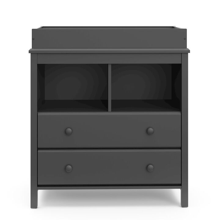 Storkcraft Alpine 2 Drawer Changing Table Chest (Gray)