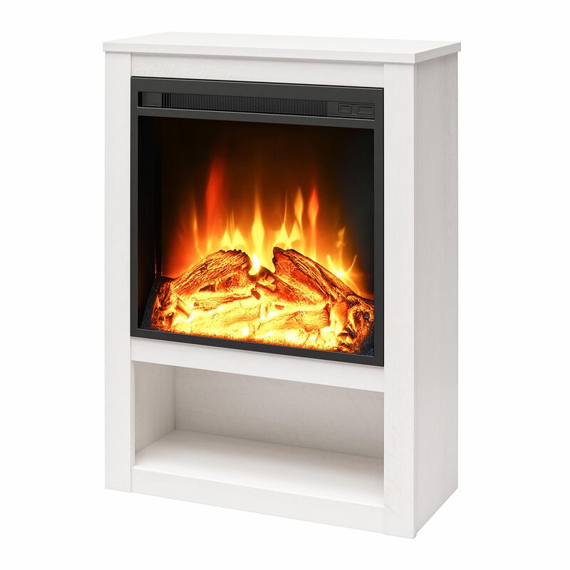 Ameriwood Home Clermont Electric Fireplace Space Heater Mantel