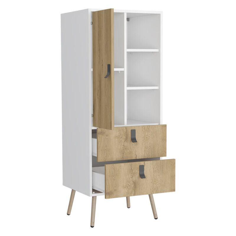 Tall Dresser Magness, Bedroom, White / Macadamia