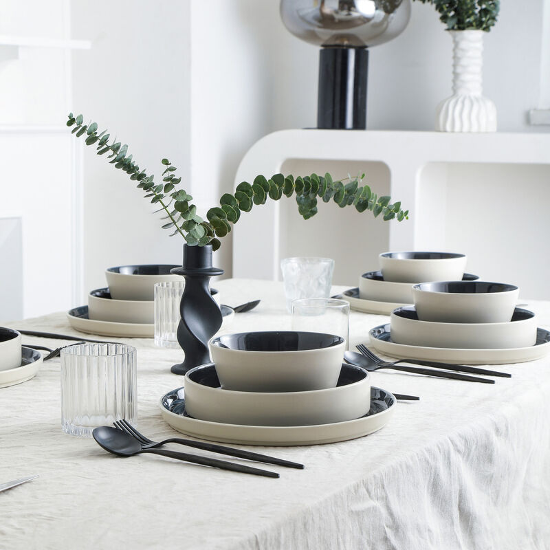 Stone Lain Elica Stoneware 12 Piece Dinnerware Set