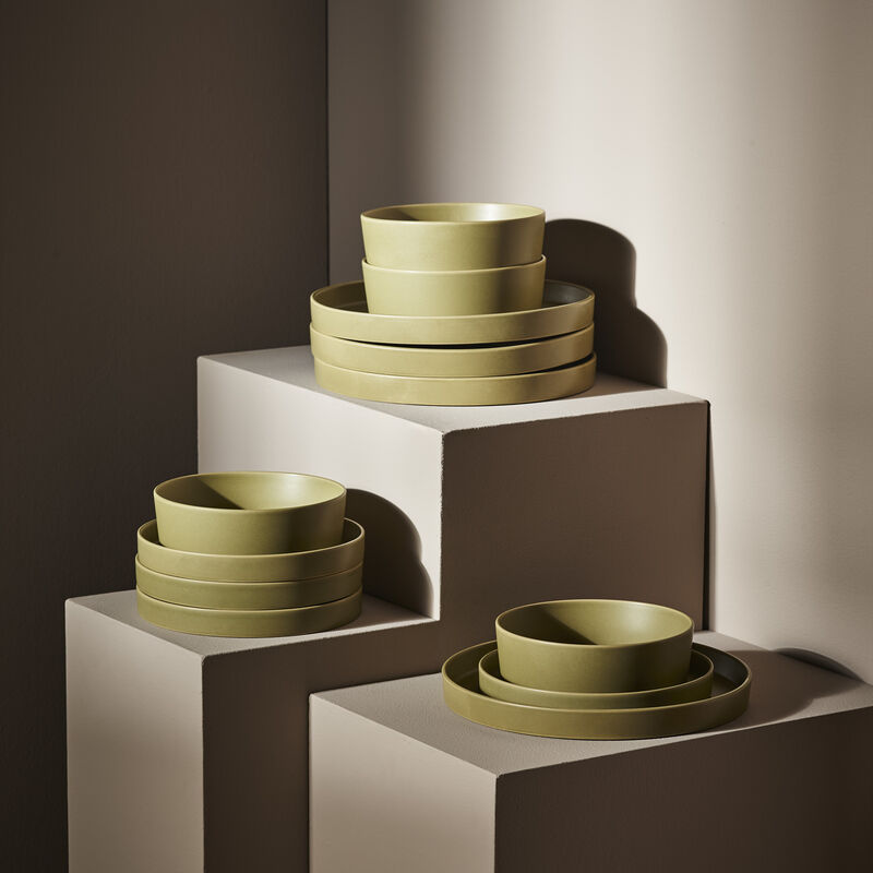 Stone by Mercer Project Modan Stoneware 24 Piece Dinnerware Set