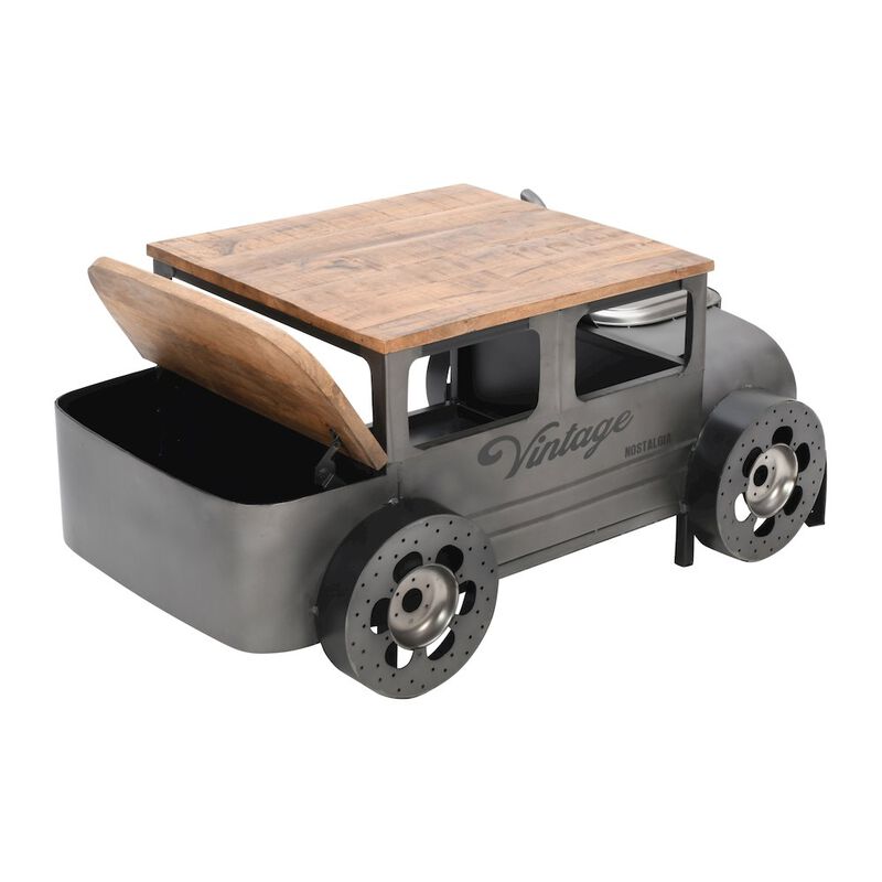 Jofran Glory Days Roadie 41 Vintage Truck Solid Wood and Metal Unique Coffee Table